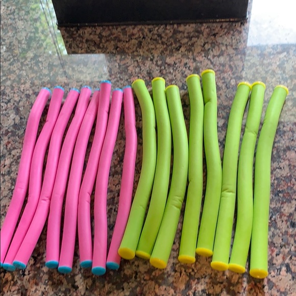 Accessories | Set Of Bendable Hair Curlers 16 Rods Total | Poshmark